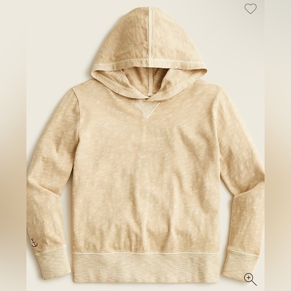 J. Crew Other - J. Crew Kids Garment-Dyed Hooded T-shirt for boys Tan Hoodie